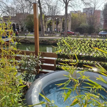 Peniche De Charme Avec Jacuzzi Sur Canal Du Midi Toulouse Exterior photo